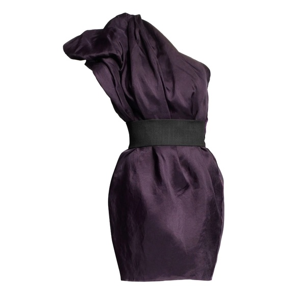 LANVIN for H&M Designer Collaboration One-Shoulder Dress US4 - Picture 1 of 6